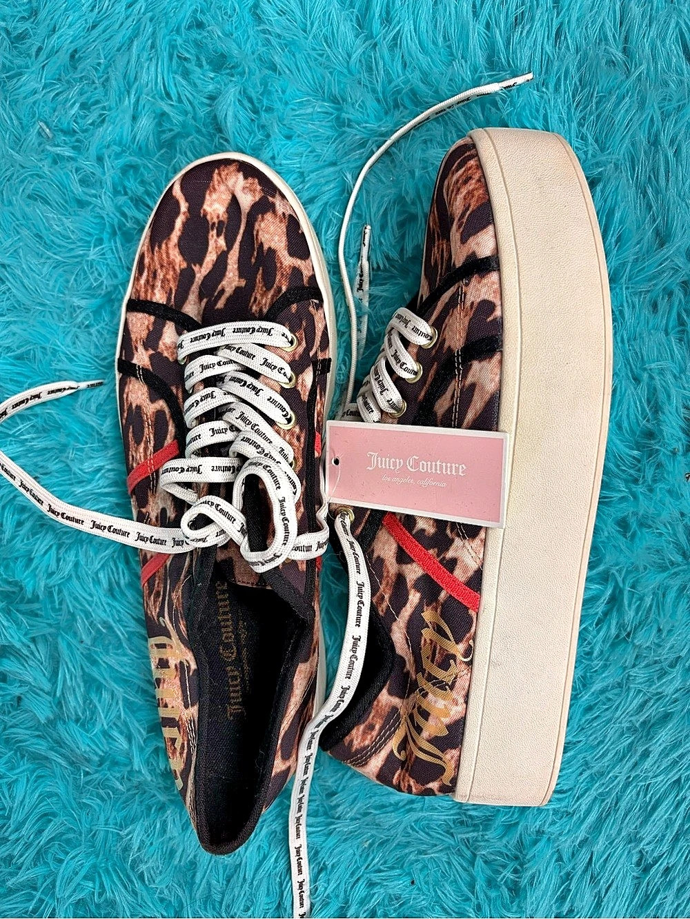 Juicy Couture JC-Bouncy Leopard Platform Sneakers US 9.5